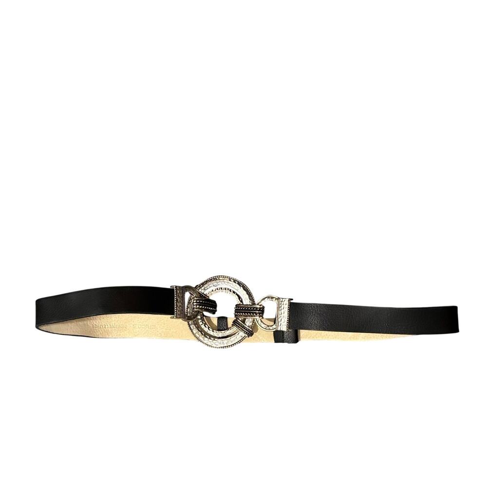 Vintage Chico's Genuine Leather Belt with Metal Buckle - size Small